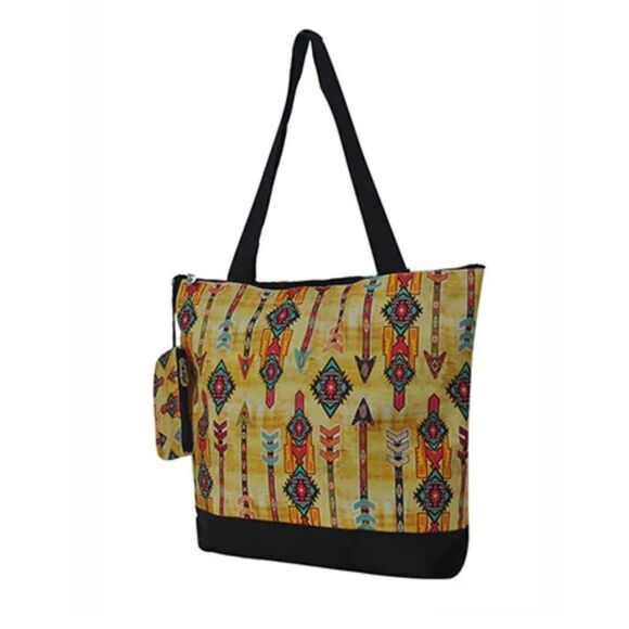 Boho Tribal NGIL Canvas Tote Bag - Picture 1 of 5